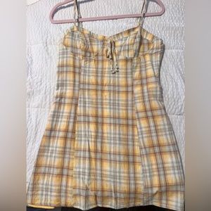 Pacsun Corset Yellow Mini Dress